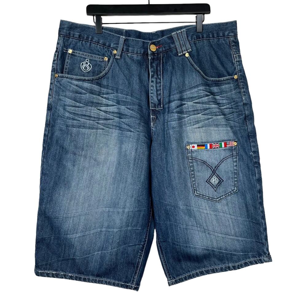 Eight 732 Size 40 Denim Shorts, 15.5" Inseam